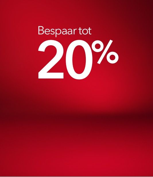 Bespaar tot 20% met onze Eindeseizoensaanbieding.