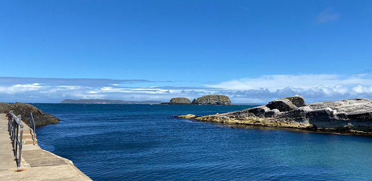 Ballintoy Harbour in County Antrim