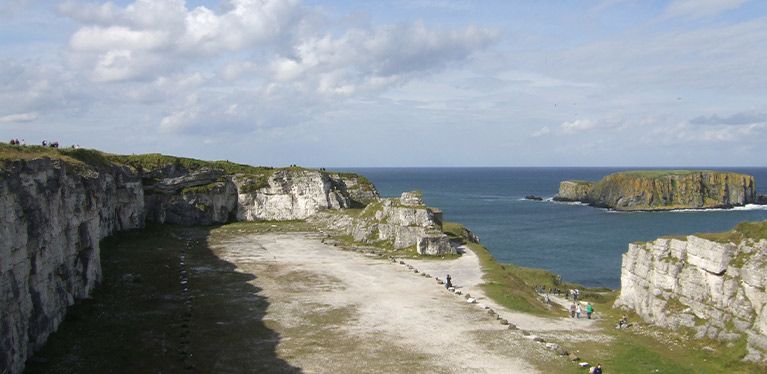Larrybane Bay & Quarry on the North Antrim Coast