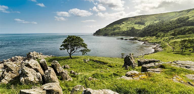 Murlough Bay, just off the Causeway Coast main road