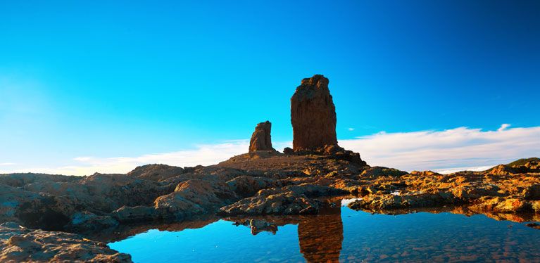 Sonnenuntergang in den Bergen auf Gran Canaria