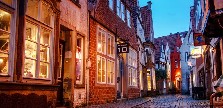 Eine Straße in Bremen