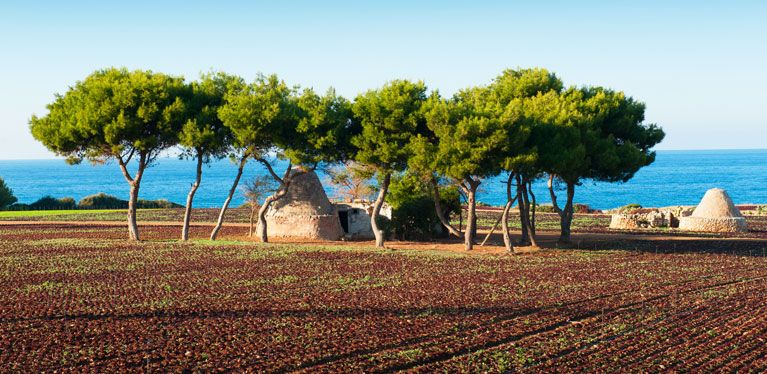 Ville de Pouilles en Italie