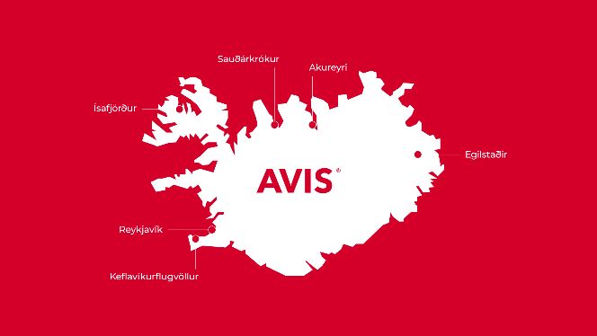 Avis Iceland map