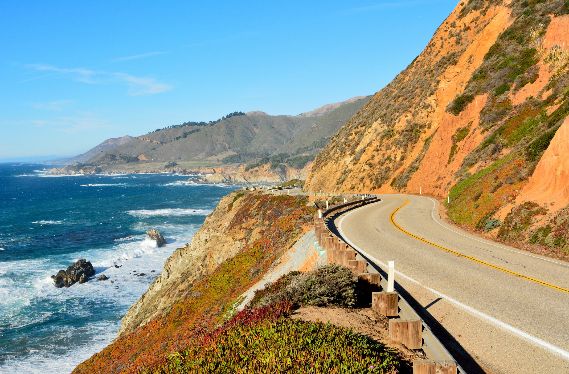 Küstenstraße im Nationalpark Big Sur