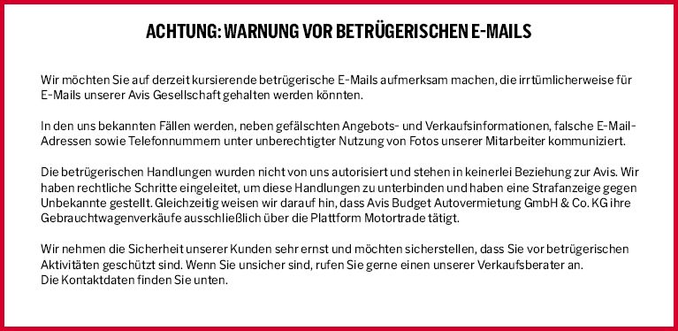 Gebrauchtwagenverkauf