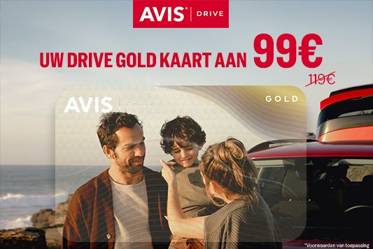Beperkt geldig: Avis Drive Gold voor slechts 99€