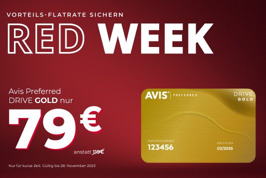 Das Beste von Avis - Avis Preferred DRIVE Gold: nur für kurze Zeit für 79 € anstatt 119 € pro Jahr.