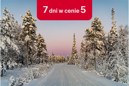 Zimowa oferta: 7 dni w cenie 5