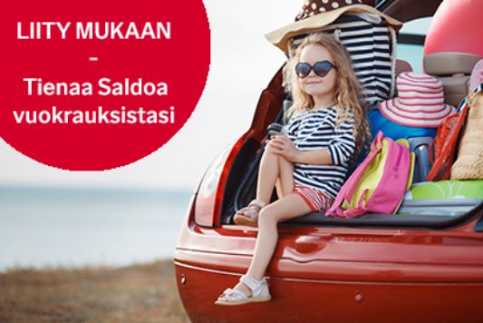 Saldoa joka vuokrauksesta