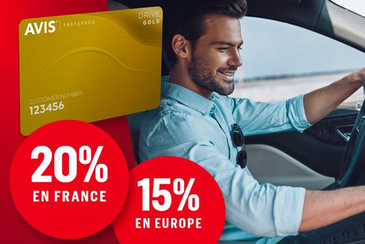 20% de réduction avec Avis Drive