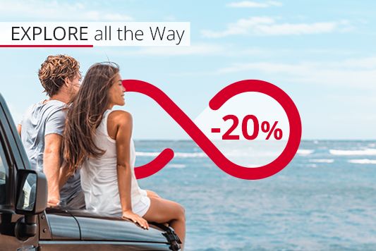 Summer escapes with 20% off