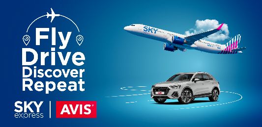 SKY express & AVIS: Η απόλυτη ταξιδιωτική εμπειρία