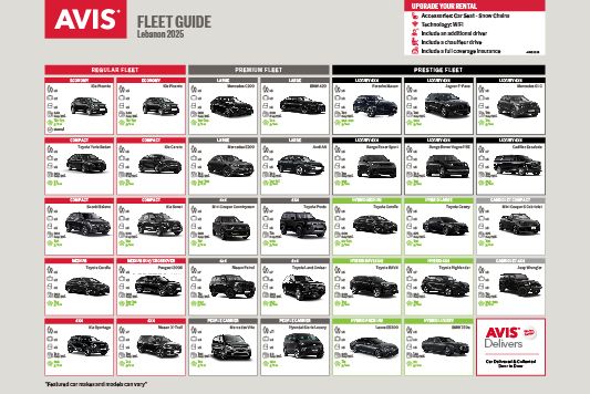 2025 AVIS Fleet Guide