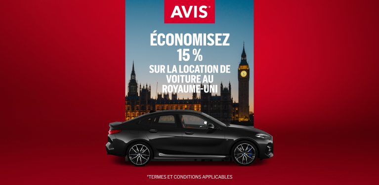 Réservez dès maintenant pour économiser 15 % sur votre location de voiture en mars 