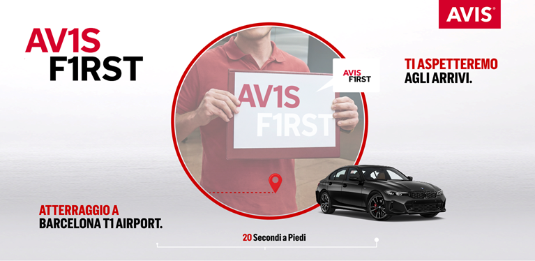 Noleggia con Avis First all'aeroporto di Barcellona.