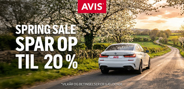 Fejr foråret med 20 % rabat på billeje