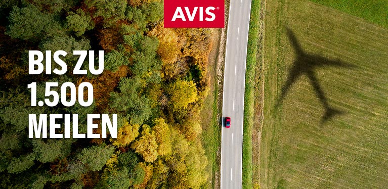 Avis buchen und bis zu 1500 Meilen extra kassieren