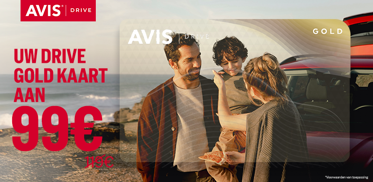 Beperkt geldig: Avis Drive Gold voor slechts 99€