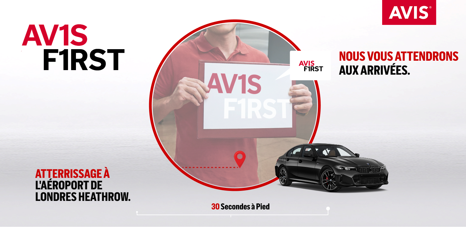 Avis First disponible à Londres Heathrow T1,2,3,4