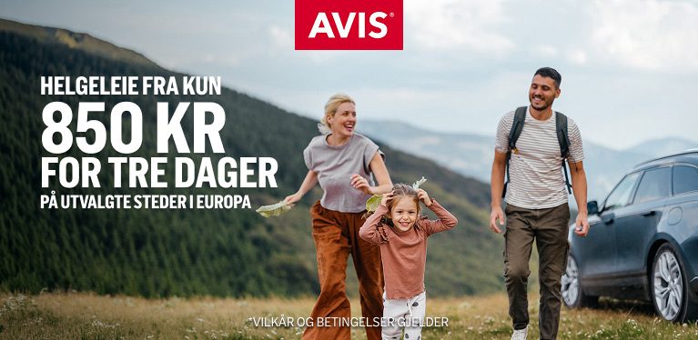 Klar for en langhelg? Leiebil fra kun 850 kr