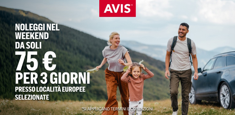 Parti per un weekend lungo con un noleggio auto da soli 75 €