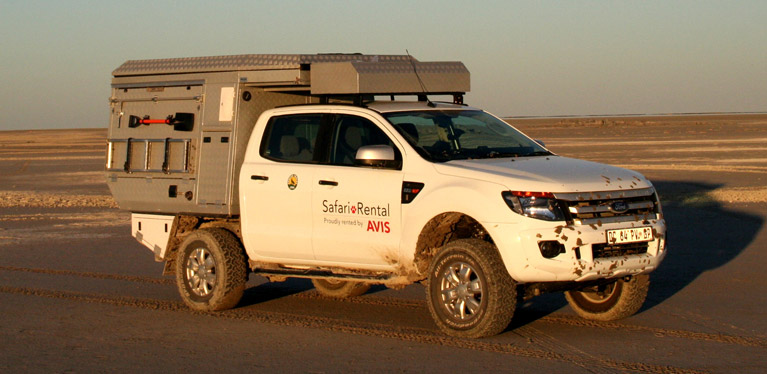 Ford Ranger safari vehicle for hire in South Africa