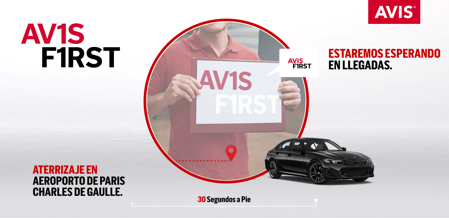 Avis First está disponible ahora en el Aeropuerto de Charles de Gaulle
