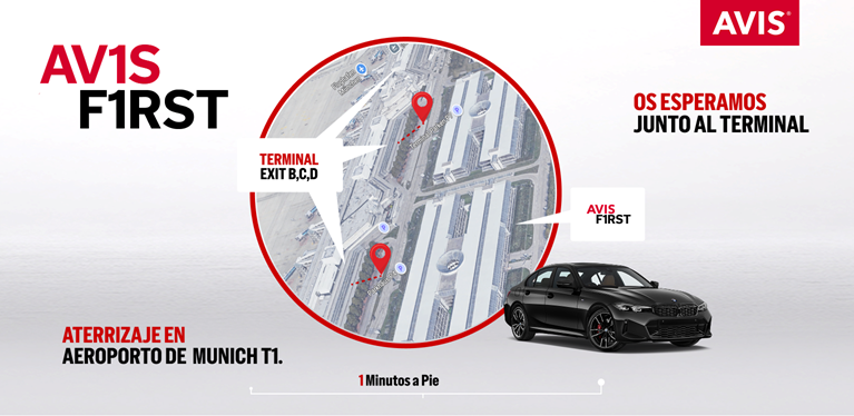 Avis First en el aeropuerto de Munich.