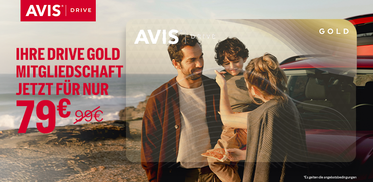 Für kurze Zeit: Avis Drive Gold für nur 79 €