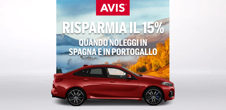15% di sconto sui noleggi in Spagna e Portogallo