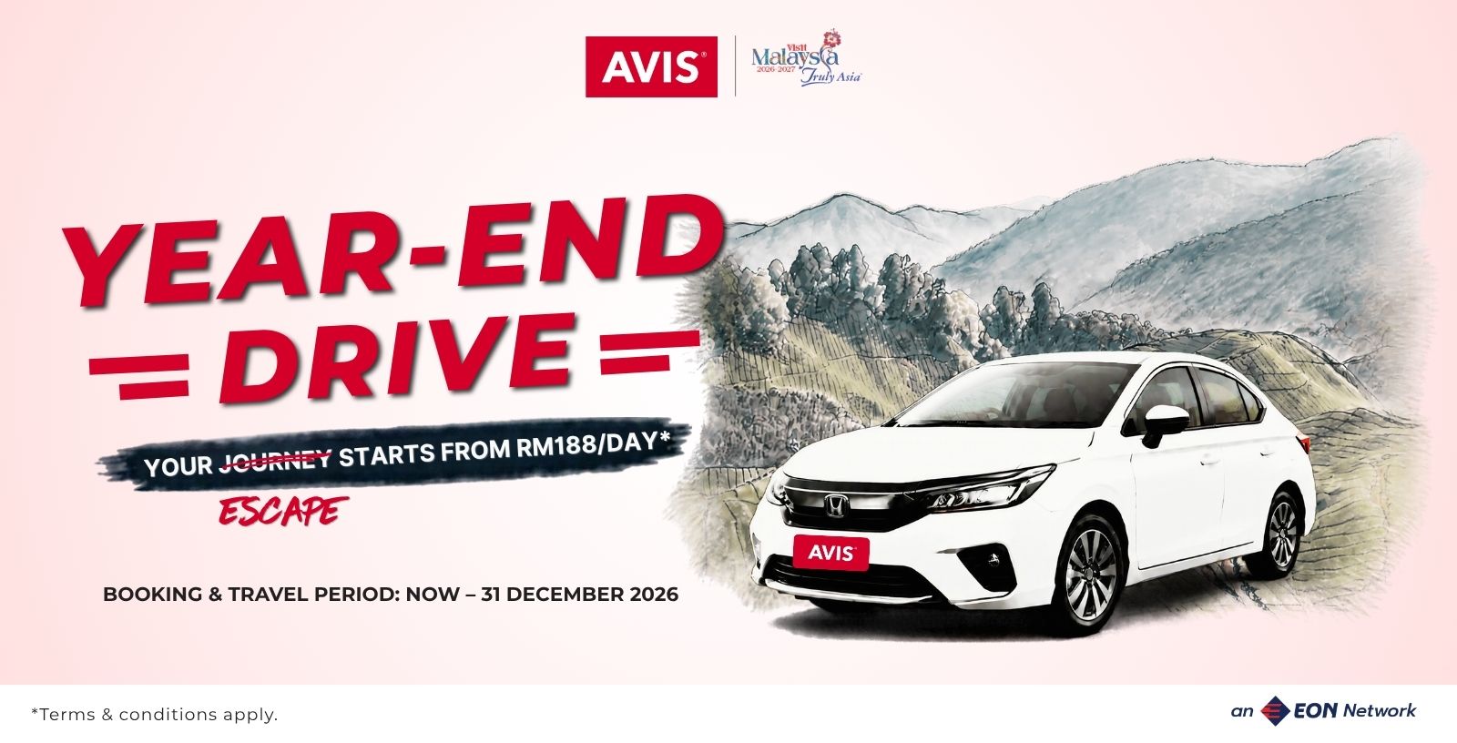 Year End Drive 2026 Car Rental Promotion