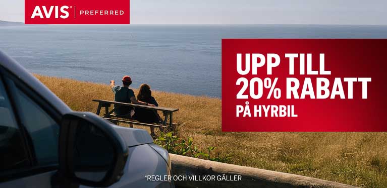 Medlemmar i vårt GRATIS lojalitetsprogram får 20% rabatt på hyrbil i Europa