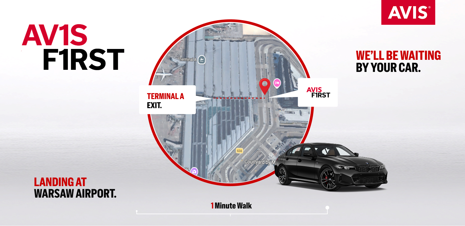 Avis First at Warsaw Airport