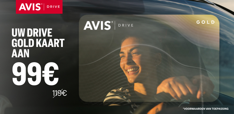 Beperkt geldig: Avis Drive Gold voor slechts € 99