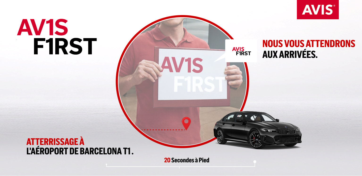 Avis First à l'aéroport de Barcelonne