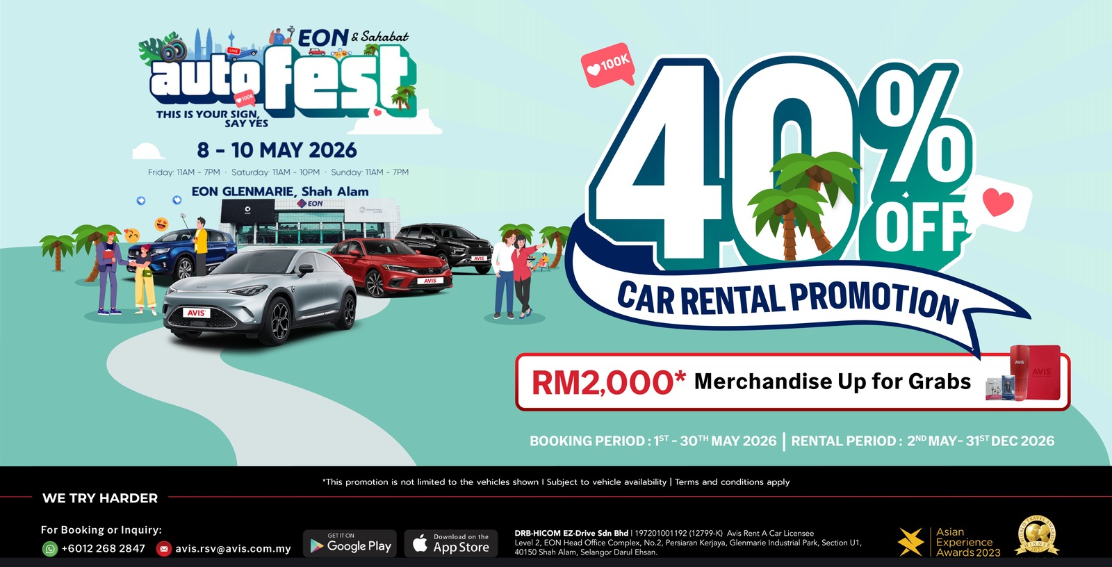 EON Autofest 2026 Car Rental Promotion