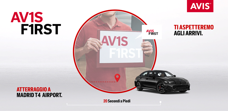 Noleggia con Avis First all'aeroporto di Madrid