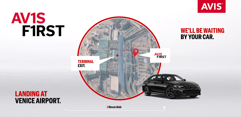 Rent Avis First at Venice Airport
