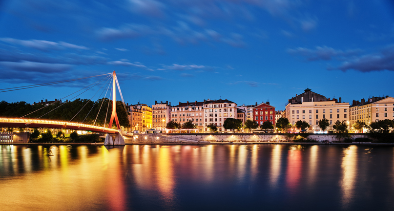 Soane River Bridge Lyon