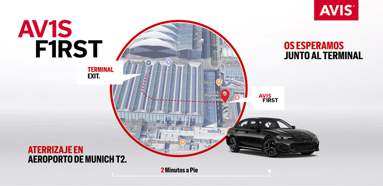 Avis First en el aeropuerto de Munich.