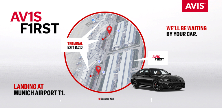 Rent Avis First at Munich Airport