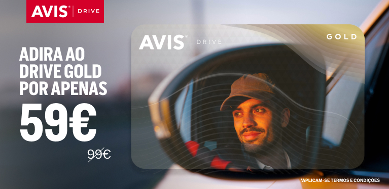 Oferta limitada: adira ao Avis Drive Gold por 59€