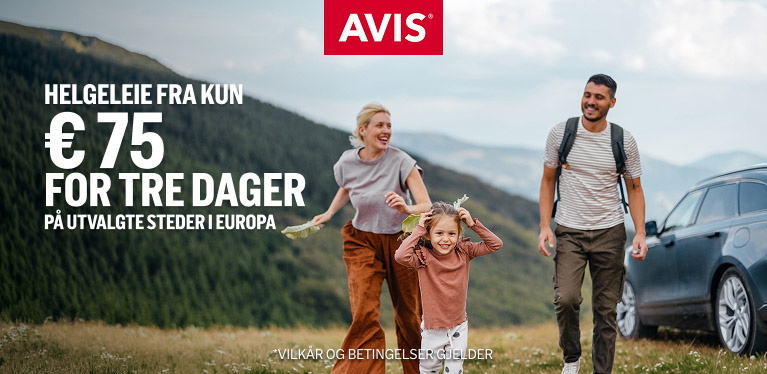 Reis bort med langhelgleie fra kun € 75