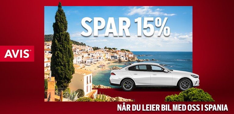 Spar 15 % på leier i Spania