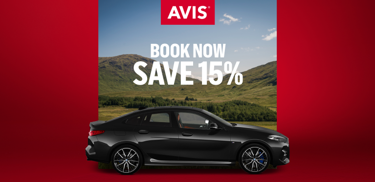 Get 15% off late-summer, autumn & winter car hire