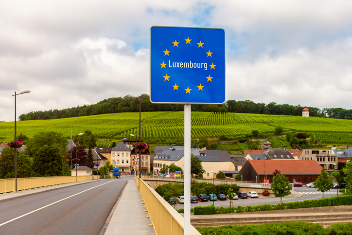 Crossing into Luxembourg by rental car