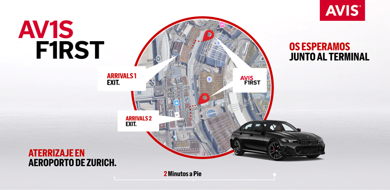 Avis First en el aeropuerto de Zuerich