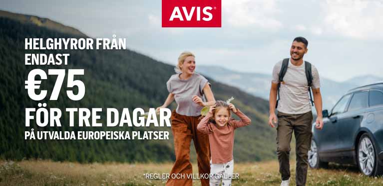 Res iväg med långhelgshyra från endast 75 €