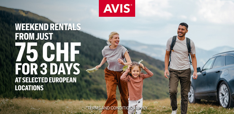 Escape with long weekend​ rentals from just 75 CHF